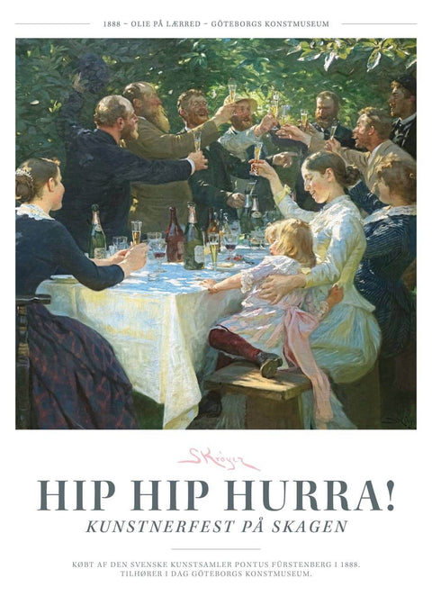 Hip hip hurra! - P.S. Krøyer plakat