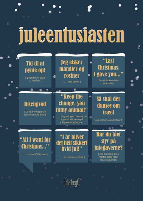 Juleentusiasten plakat