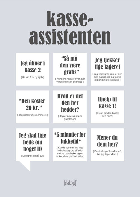 Kasseassistenten plakat