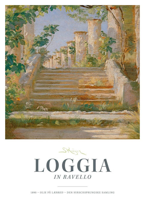 Loggia in Ravello - P.S. Krøyer plakat