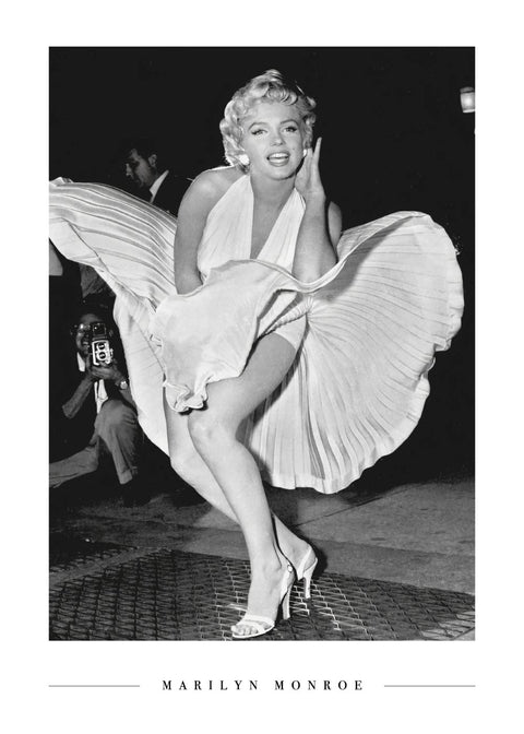 Marilyn Monroe and the dress - Plakat