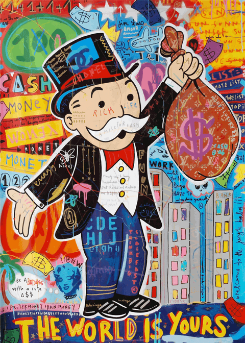 "Monopoly" - street art plakat