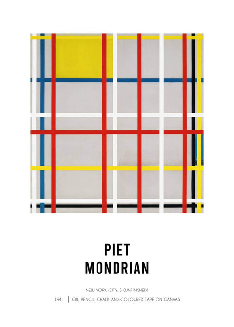 New York 3 - Piet Mondrian