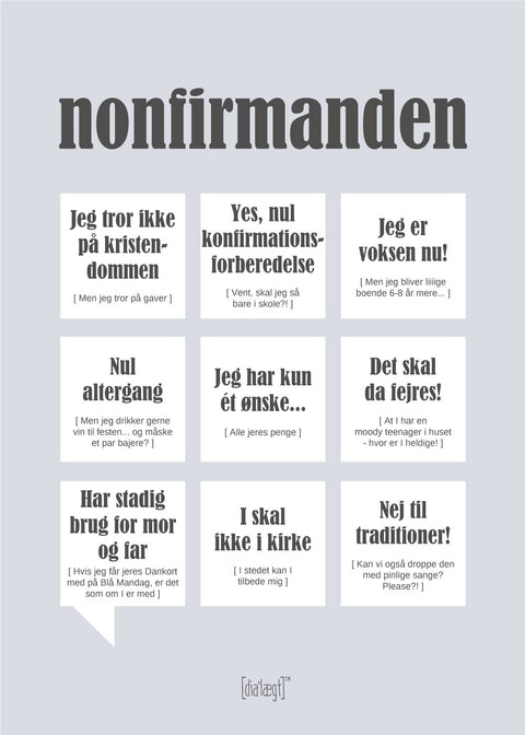 Nonfirmanden plakat