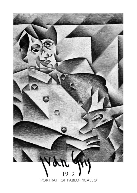 Portrait of Pablo Picasso - Juan Gris kunstplakat