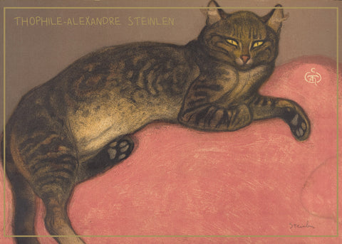 Cat on a Cushion - Théophile Steinlen museumsplakat