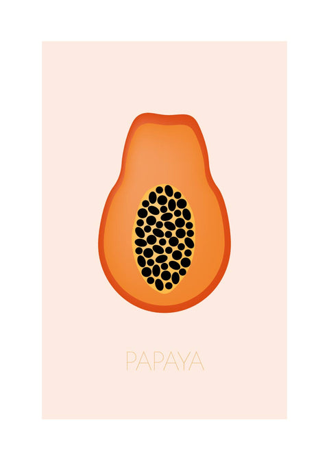 Papaya - Børneplakat