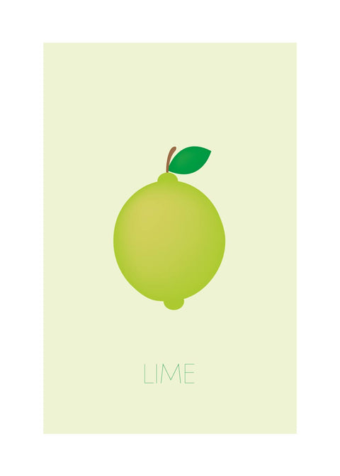 Lime - Børneplakat