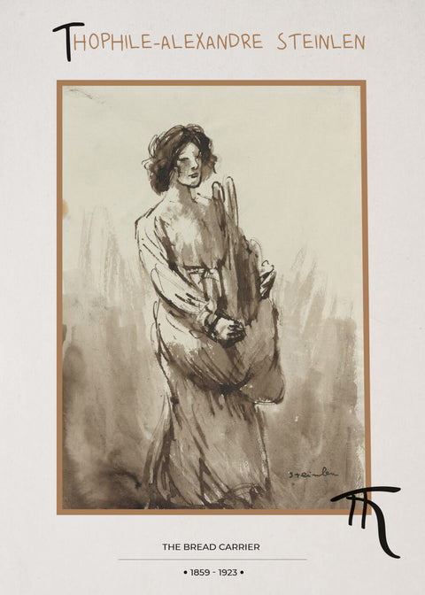 The bread carrier - Théophile Steinlen museumsplakat