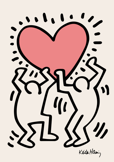 Haring - Keith Haring kunstplakat
