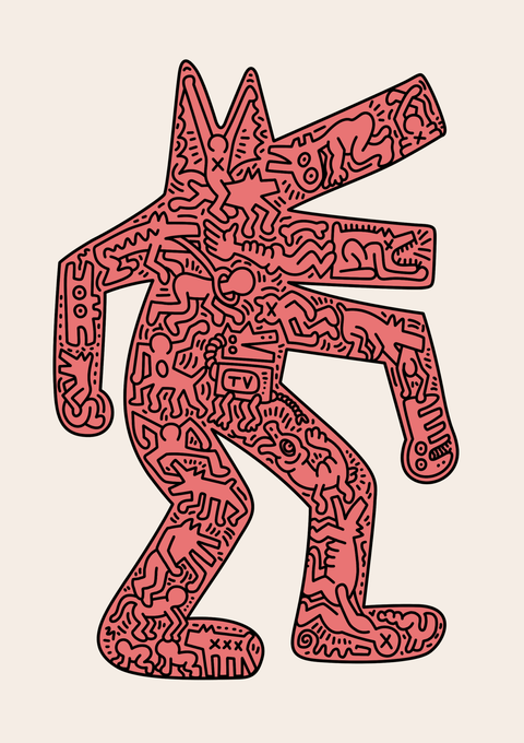 Figures - Keith Haring kunstplakat