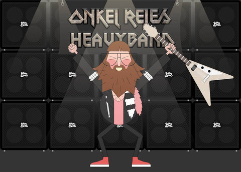 Onkel Rejes Heavyband - Ramasjang plakat