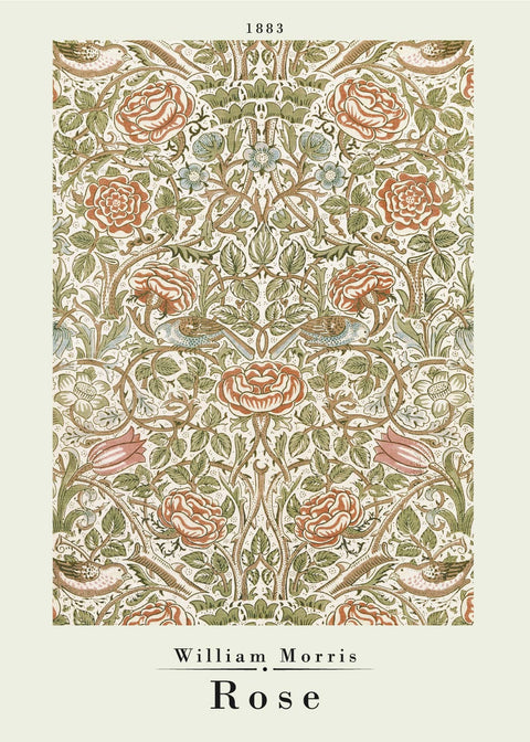 Rose - William Morris kunstplakat