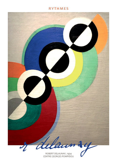 Rythmes - Robert Delaunay kunstplakat