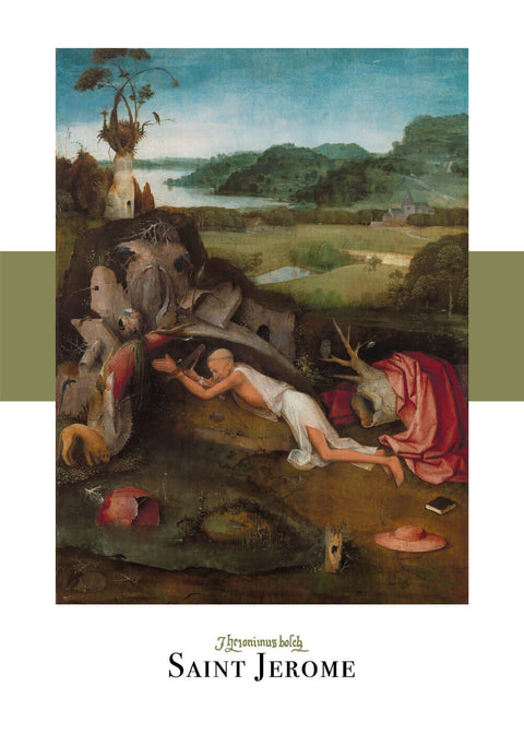 Saint jerome - Hieronymus Bosch museumsplakat