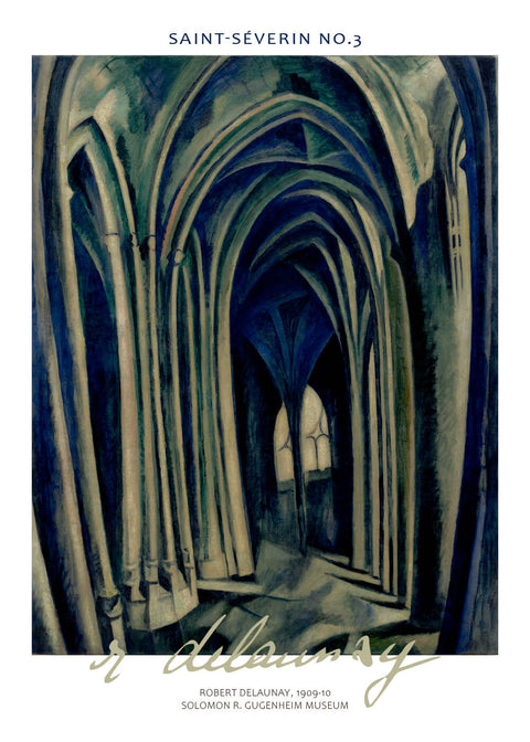 Saint-séverin no.3 - Robert Delaunay kunstplakat