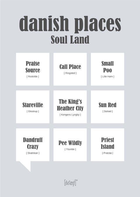 Danish places - Soul Land Plakat