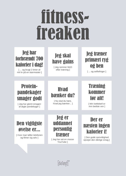 Fitness-freaken plakat