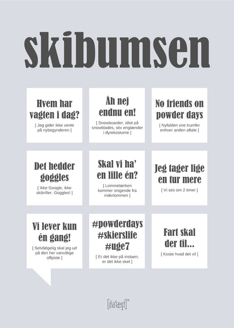 Skibumsen plakat