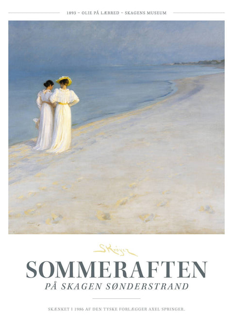 Sommeraften - P.S. Krøyer plakat