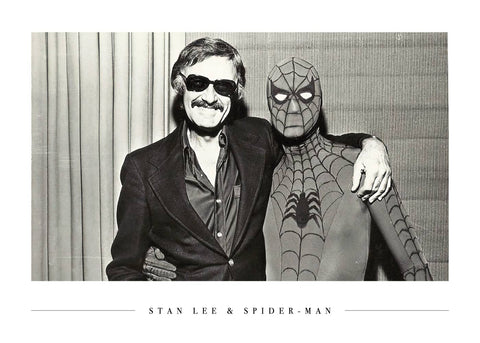 Stan Lee and Spider-man - Plakat