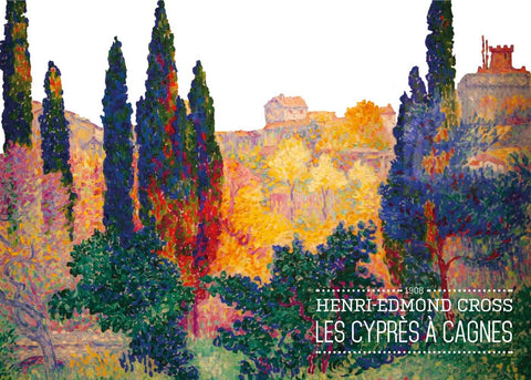 Les Cyprése á cagnes - Henri-Edmond Cross