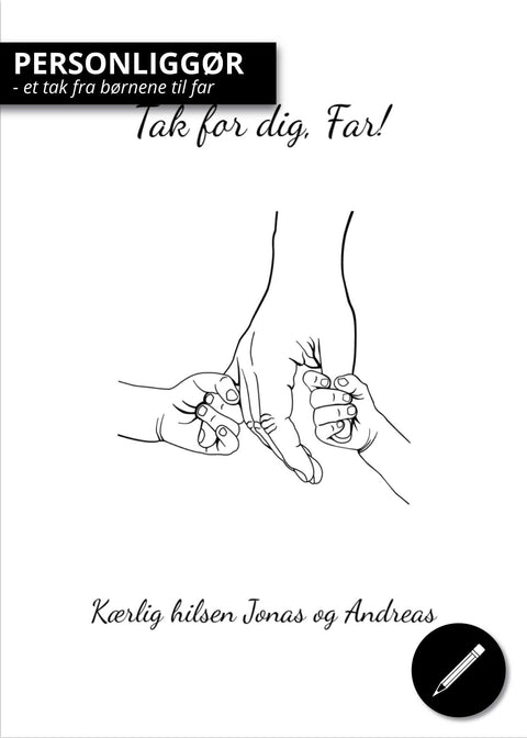 "Tak for dig" - Far Plakat