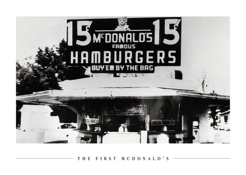 The first McDonald's - Plakat