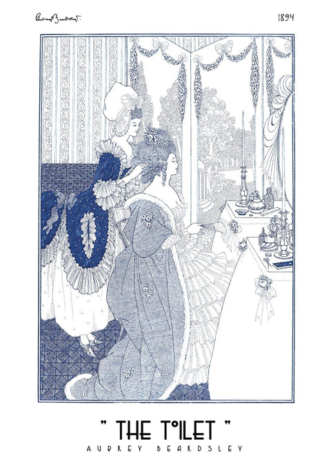 The toilet - Aubrey Beardsley kunstplakat