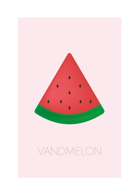 Vandmelon - Børneplakat