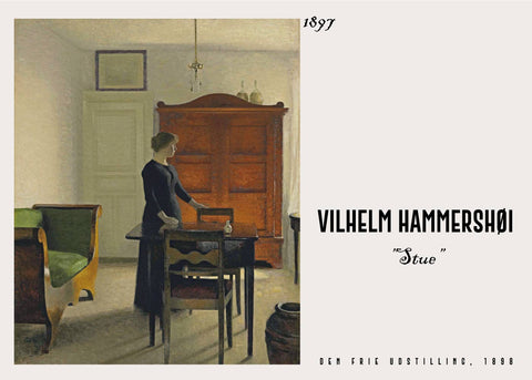 Stue - Vilhelm Hammershøi Kunstplakat