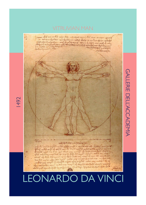 Vitruvian man - Leonardo da Vinci kunstplakat