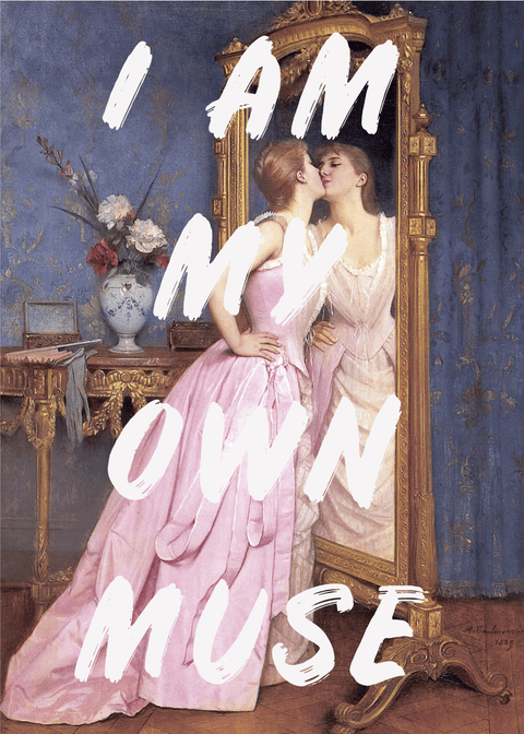 My own muse - Kunst remake plakat