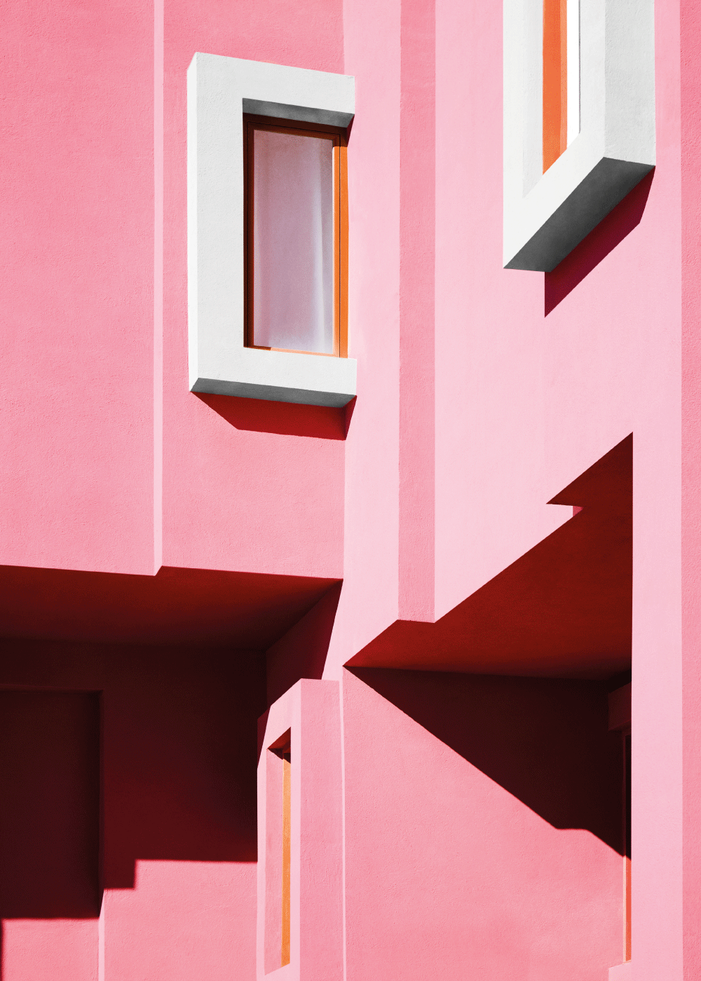 Billede af Pink house - Arkitektur plakat