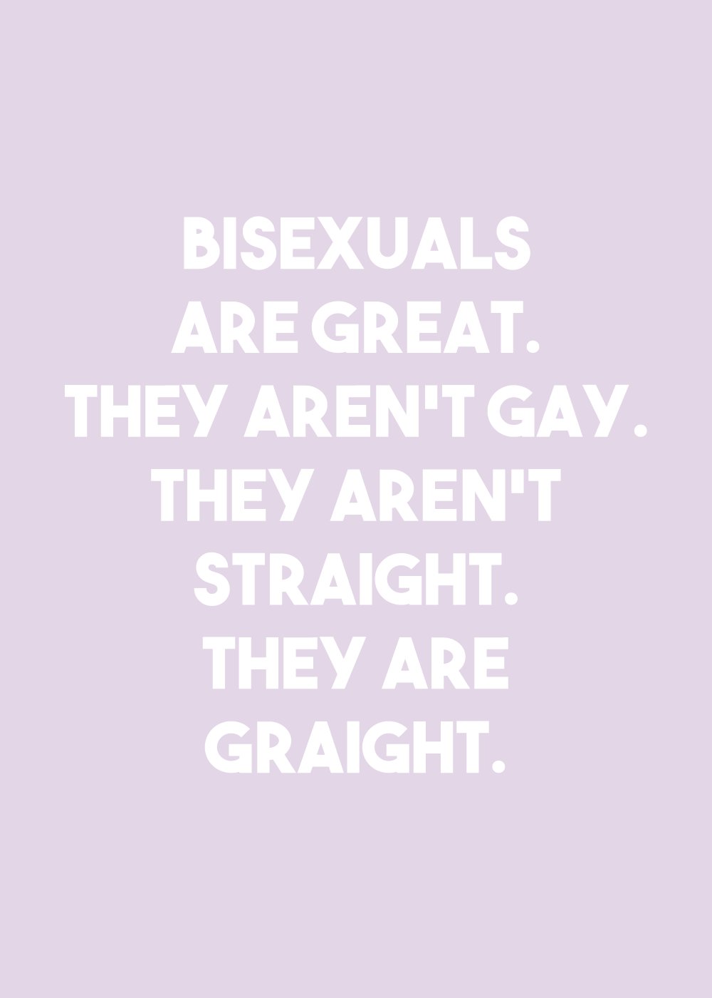 Bisexuals are great - LGBT plakat