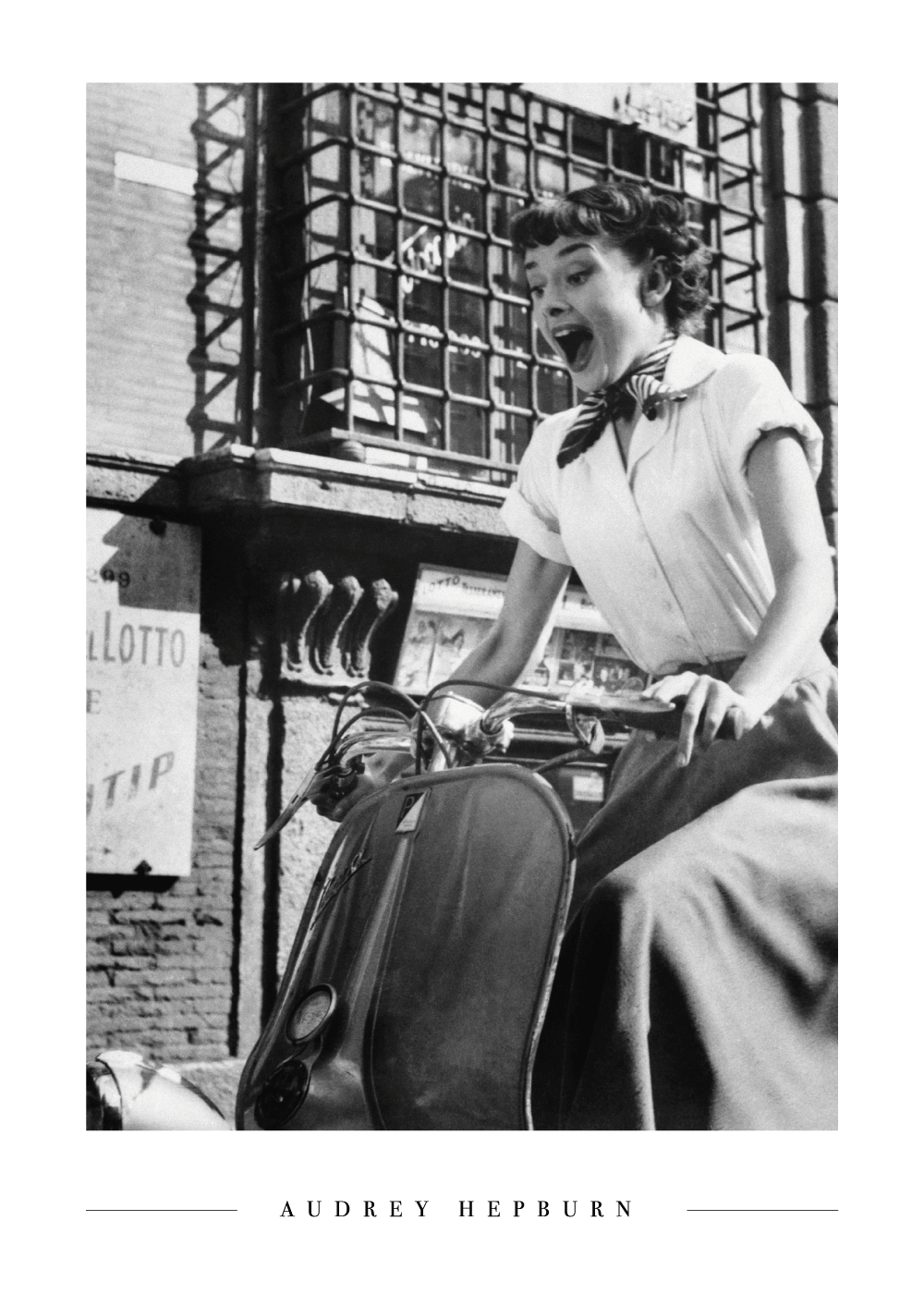 Billede af Driving Audrey Hepburn - Plakat
