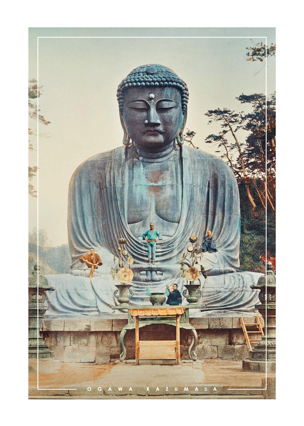 Billede af The Bronze Buddha - Japansk fotokunst plakat