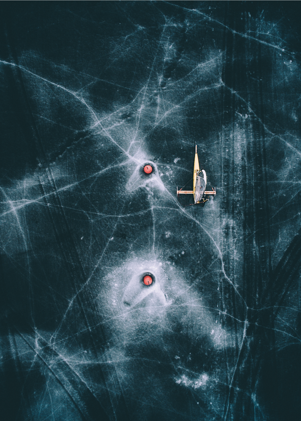 Billede af Ice yacht - Airpixels plakat