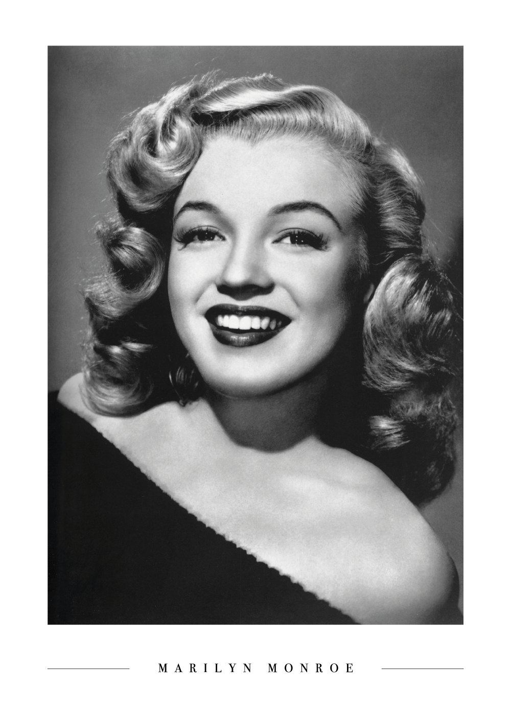 Billede af Portrait of Marilyn Monroe - Plakat