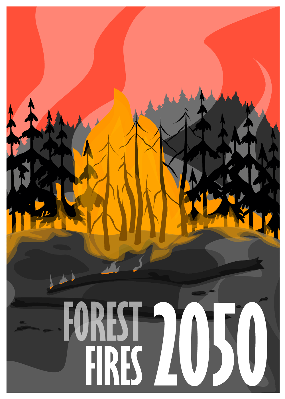 Billede af FOREST 2050 - klimaplakat