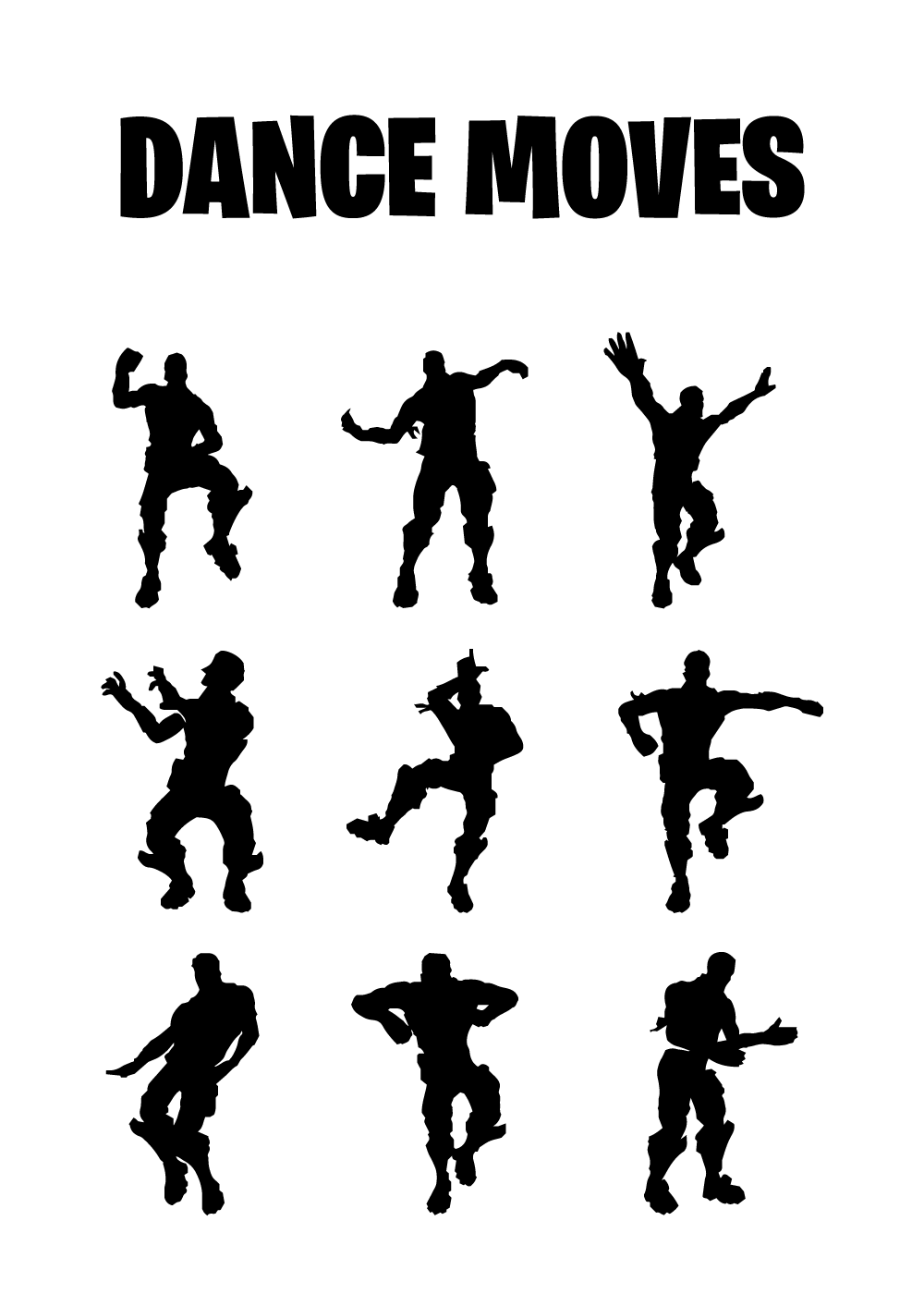 Billede af Gamer plakat - Dance moves