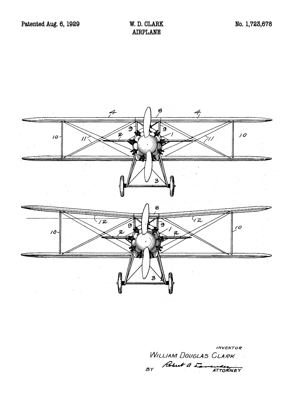 Billede af Fly plakat - Original patent tegning