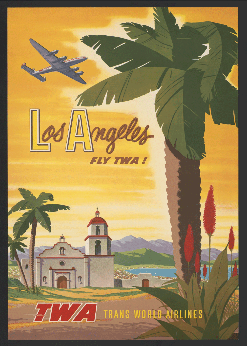 Billede af Los Angeles - Retro plakat