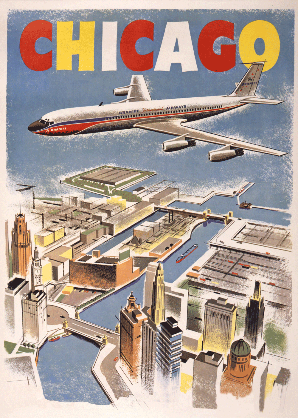 Billede af Chicago - Retro plakat