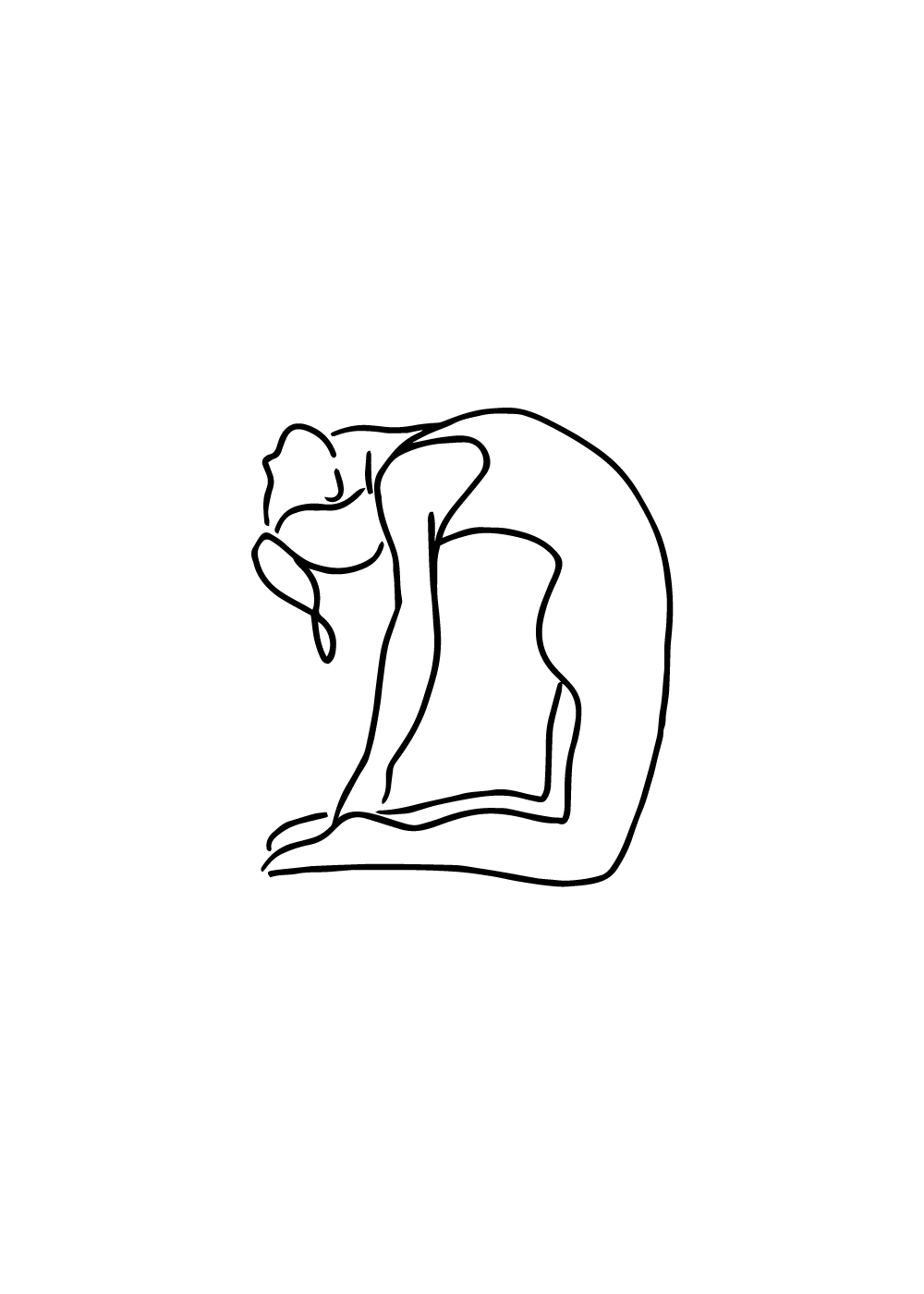 Billede af Yoga pose plakat