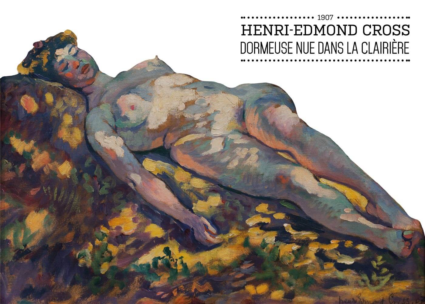 Billede af Dormeuse nue dans la ClairieÌre - Henri-Edmond Cross