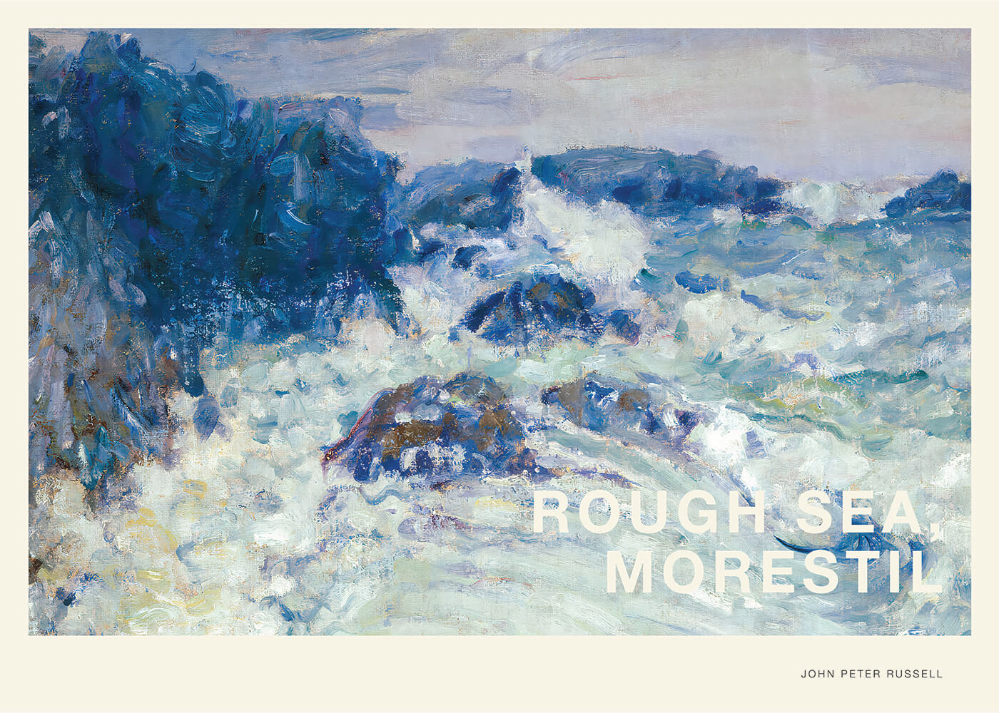 Billede af Rough sea, Morestil - John Peter Russell kunstplakat