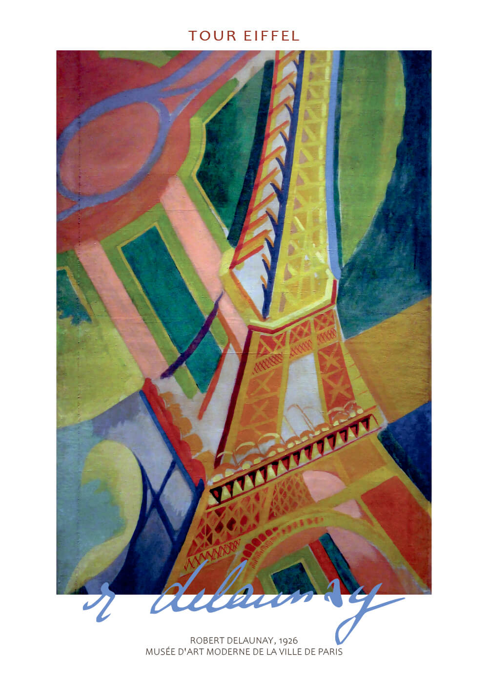 Billede af Tour Eiffel - Robert Delaunay kunstplakat