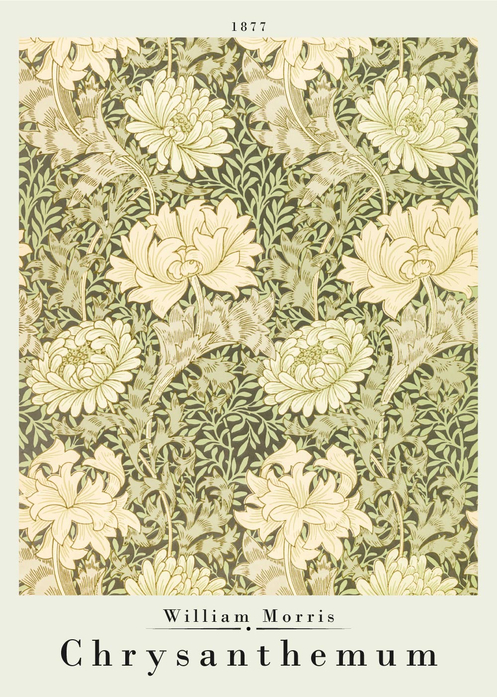 Billede af Chrysanthemum - William Morris kunstplakat