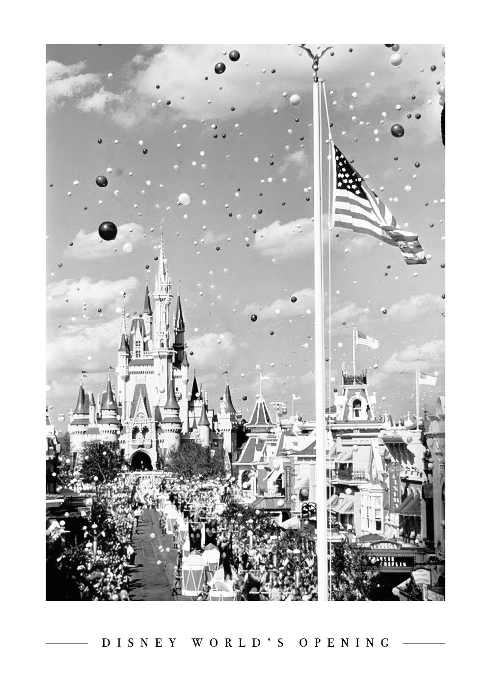 Billede af Disney World's opening - Plakat